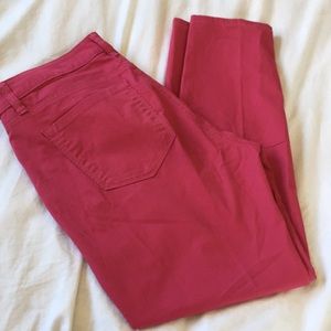 LOFT Pink curvy skinny pants